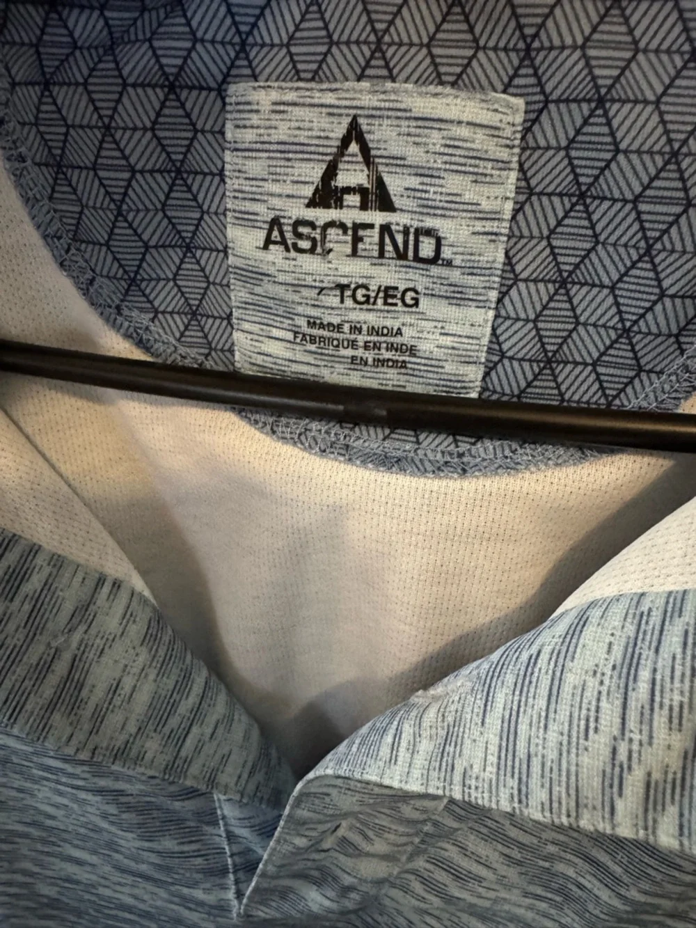 Ascend Men's Heather Blue Performance Polo 2X - Picture 2 of 3